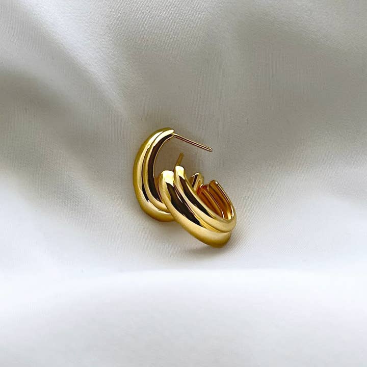 Love Lori Michelle Jewelry - Wholesale Hoop Earrings - Aura Double Oval Hoop Earrings6