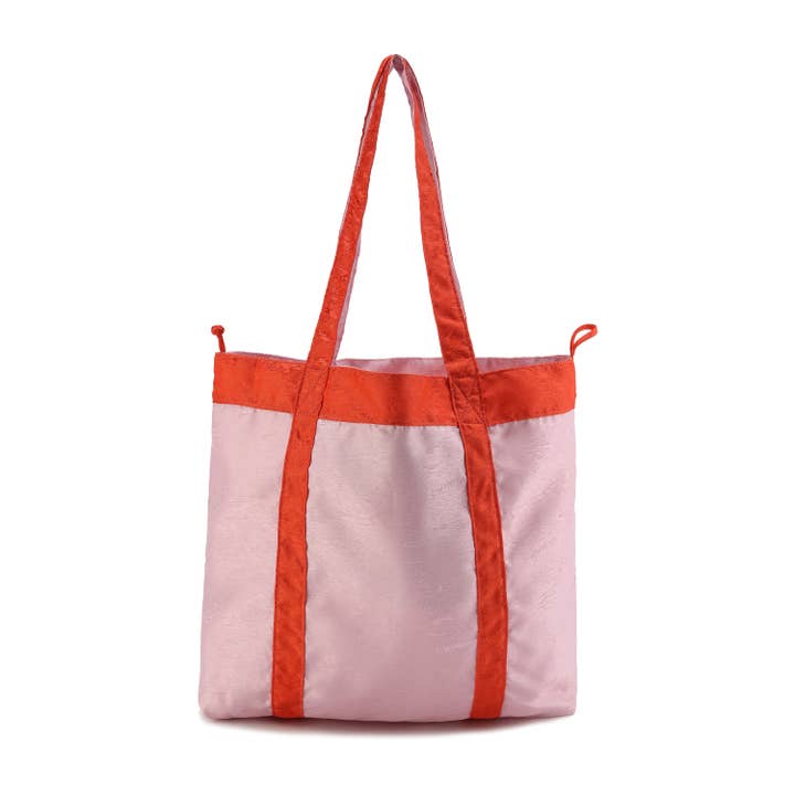 Shuang Reversible Tote Bag Pink/Red for wholesale by DAWANG