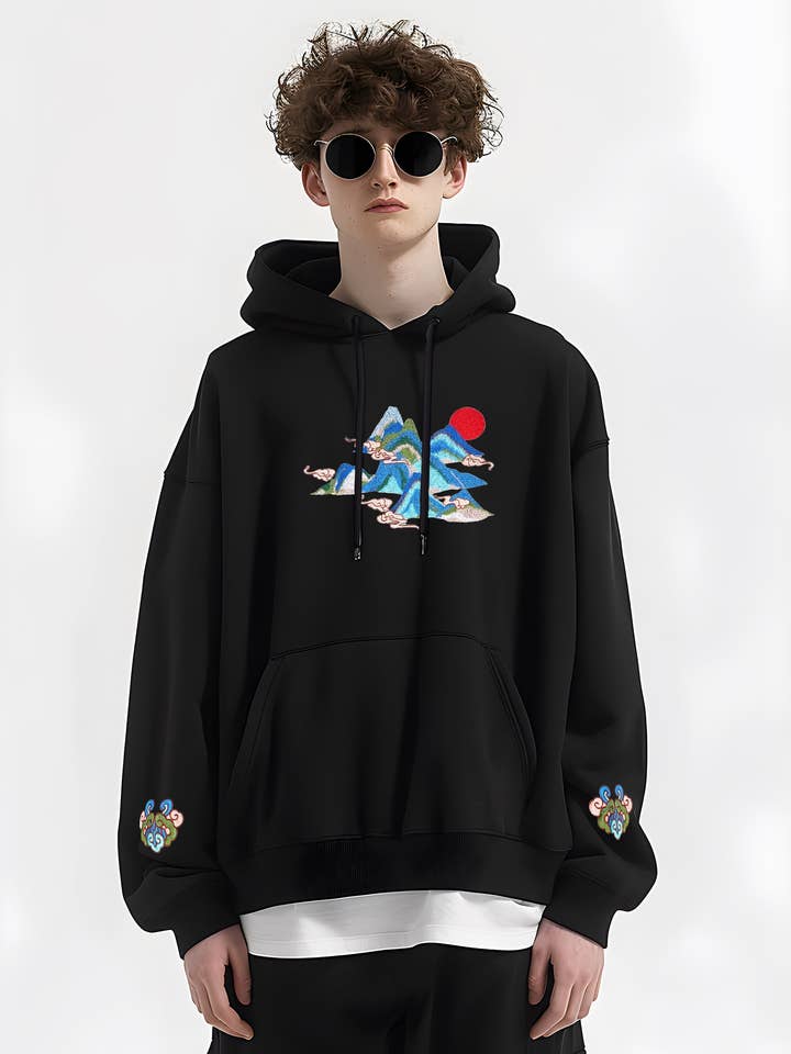 KH9232 Bjerge Broderi Hættetrøje for engroshandel hos niepce