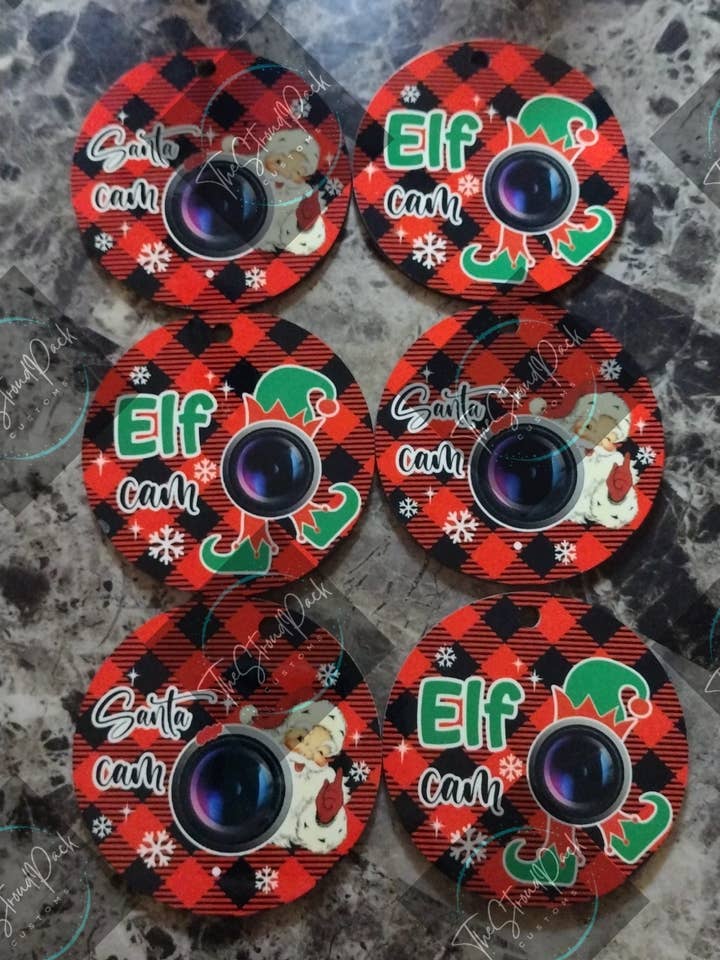 Combinação de Ornamento de Cam Santa e Elf por atacado de The Stroud Pack Customs