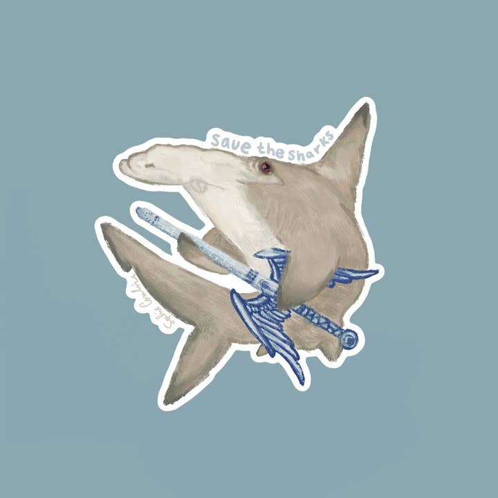 Autocollant Sauvez les requins pour la vente par contemporarycaroline