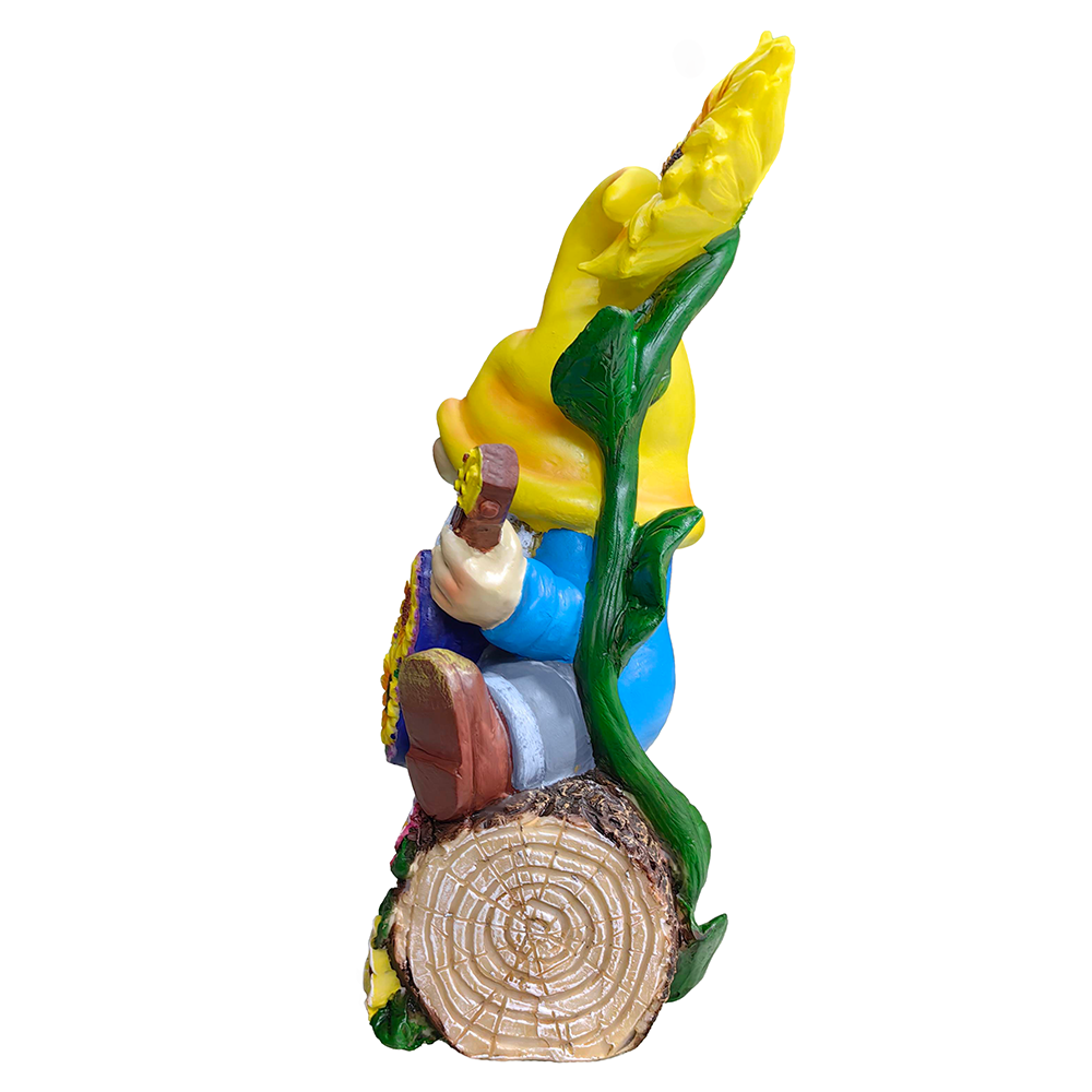 OrnamentallyYou - Wholesale Decorative Figurine - Bloom with Joy Sunflower Gnome 10" Garden Statue Figurine6