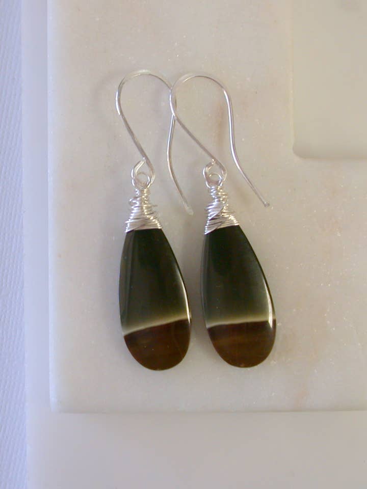 OOAK. Polychrome Jasper. Sterling Silver Earrings for wholesale by Linda Trent Jewelry