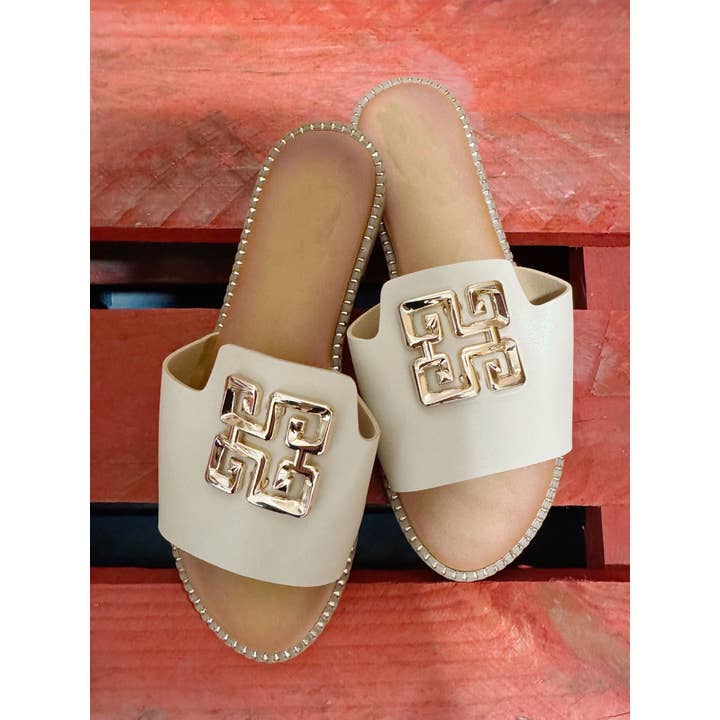 No Doubt Shoes - Wholesale Sandals - Women's - WOMENS DESIGNER FLAT SLIP ON SLIDES SANDALS SLIDERS