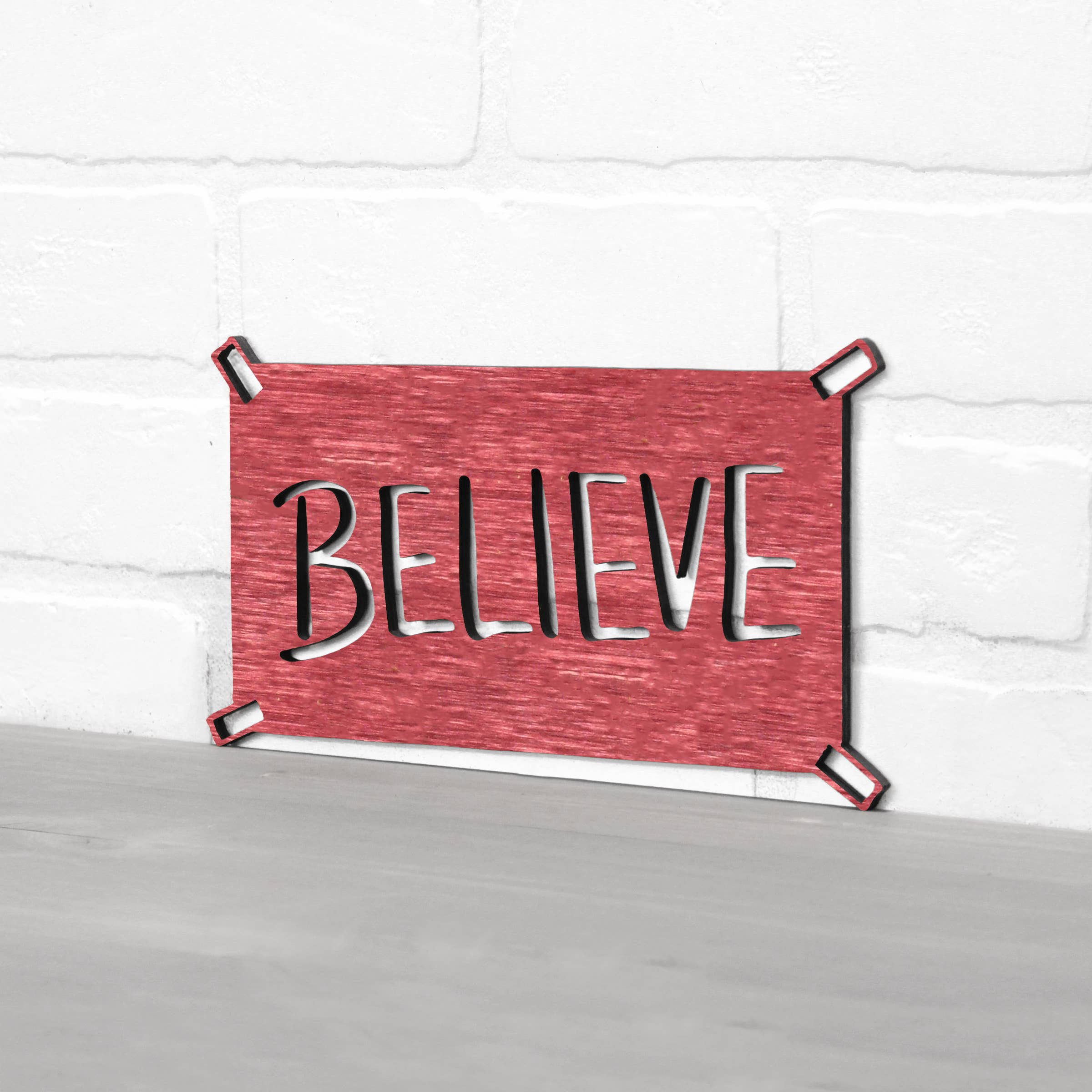 Spunky Fluff - Wholesale Wall Sign - Believe Ted Lasso Quote Locker Room Sign17