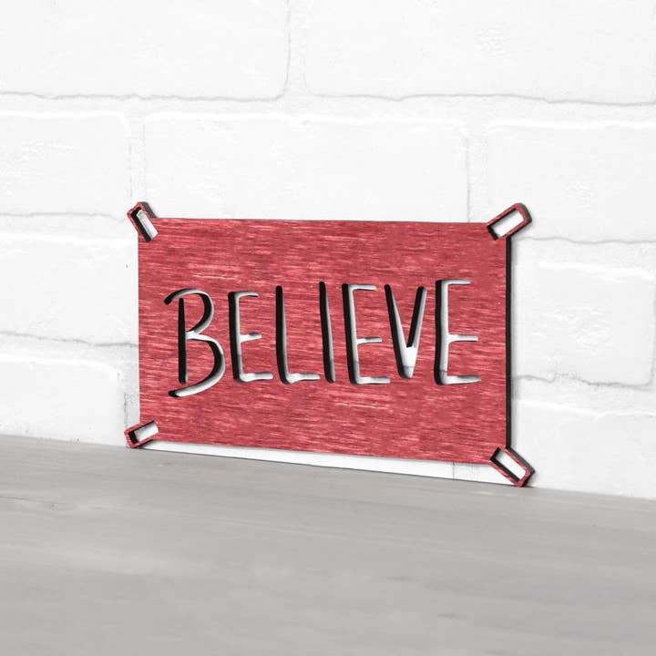Spunky Fluff - Wholesale Wall Sign - Believe Ted Lasso Quote Locker Room Sign17