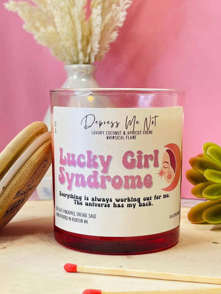 Lucky Girl Syndrome Candle for wholesale by Depress Me Not Candles