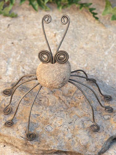 Spider River Stone Critter for wholesale by Ancient Graffiti