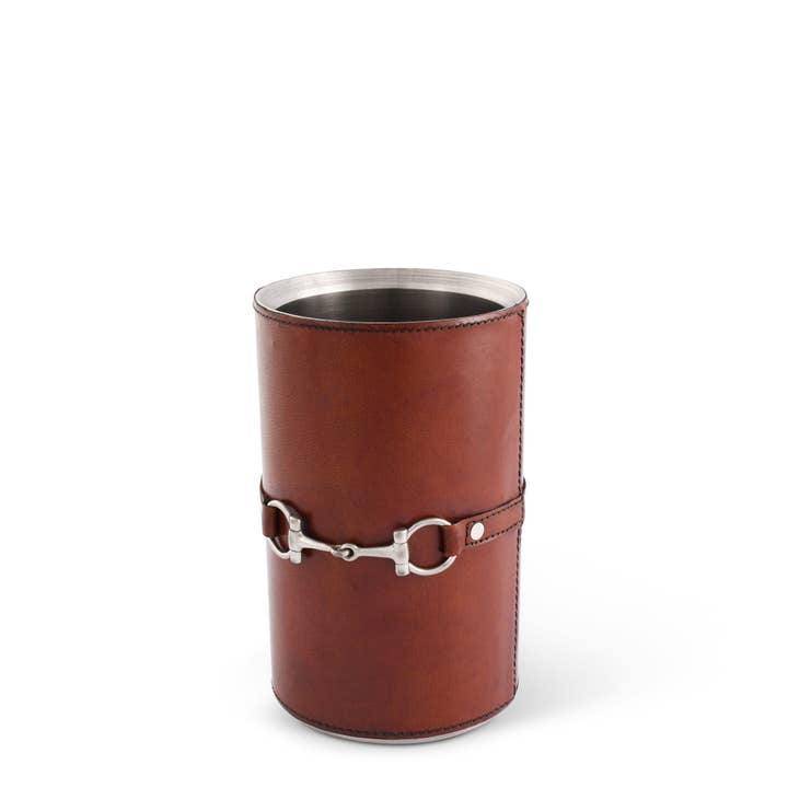 Vagabond House - Wholesale Wine Bucket - Premium Genuine Leather Bit Wine Bottle Chiller - Stainless Lined4