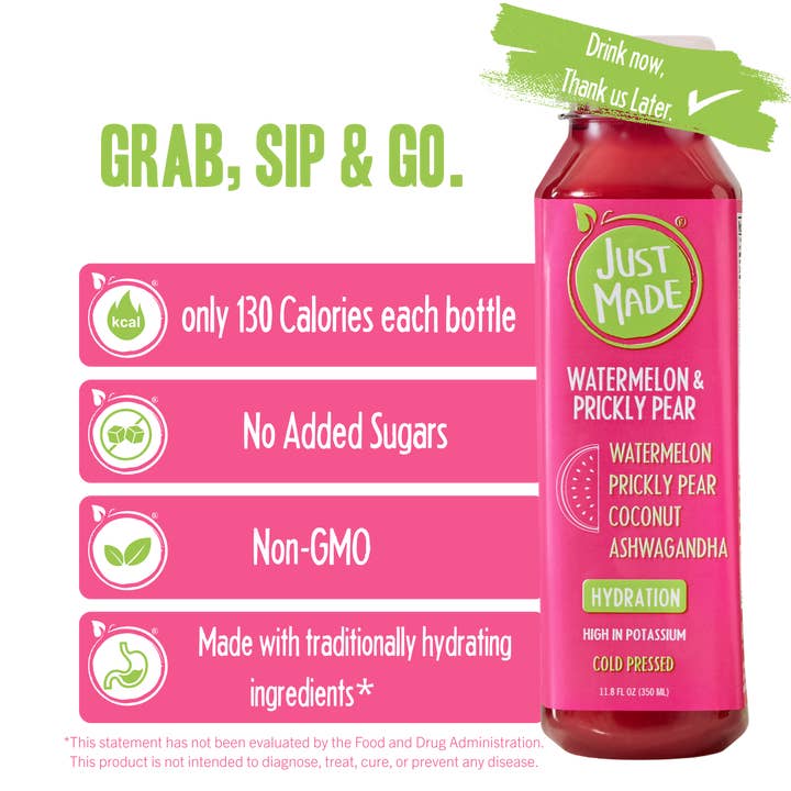 Just Made Foods - Wholesale Wellness Juice/Tonic - Watermelon & Prickly Pear2