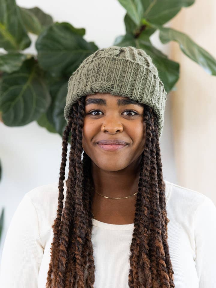 Cable Knit Beanie for wholesale by Krochet Kids