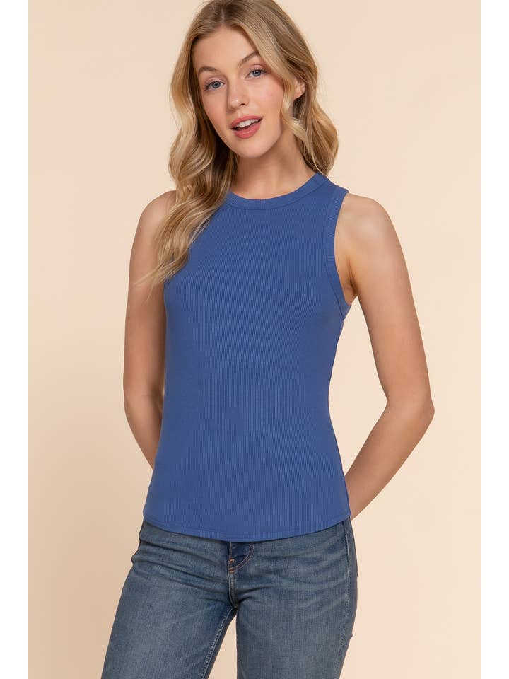 Active Basic | Active USA – Großhandel Strickoberteil – Damen – Ärmelloses Rippstrickoberteil mit Rundhalsausschnitt 20