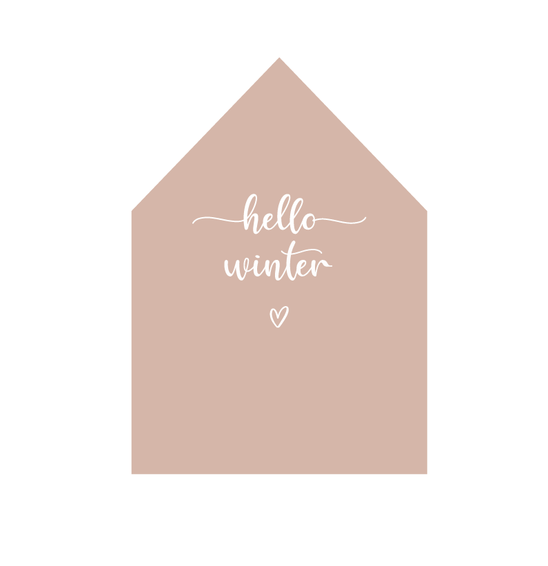 Labelgeluk - Wholesale Christmas Decoration - Forex house | Hello winter | pink0