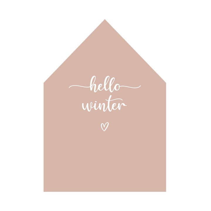 Labelgeluk - Wholesale Christmas Decoration - Forex house | Hello winter | pink0