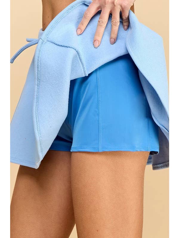 TCEC - Wholesale Skirt - Women's - CS3728-Knit Drawstring Waistband Flare Skirt