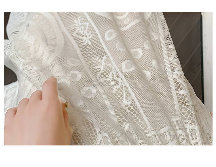 PEACH ACCESSORIES - Wholesale Skirt - Women's - Circles Lace Maxi Skirt SK2027