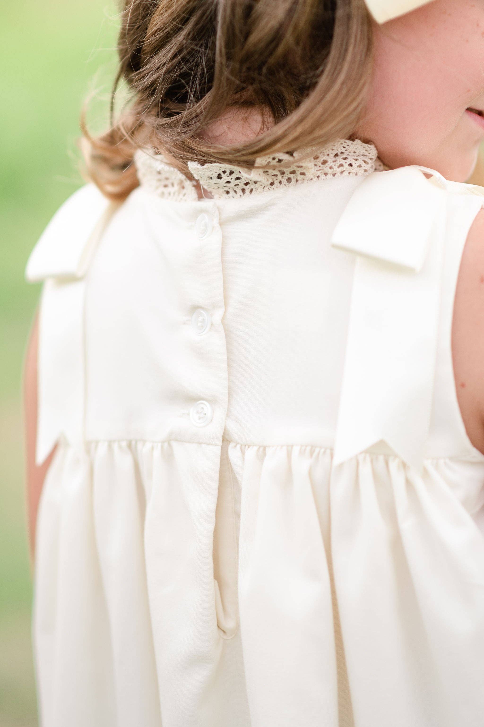 Posh Pickle - Vendita all'ingrosso Vestito - Bambini - Vestito Senza Maniche Ecru Cambridge Heirloom13