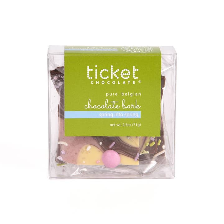 Spring Into Spring Easter Bark – Chocolate Candy (2.5 oz) for wholesale by Le Grand Confectionary