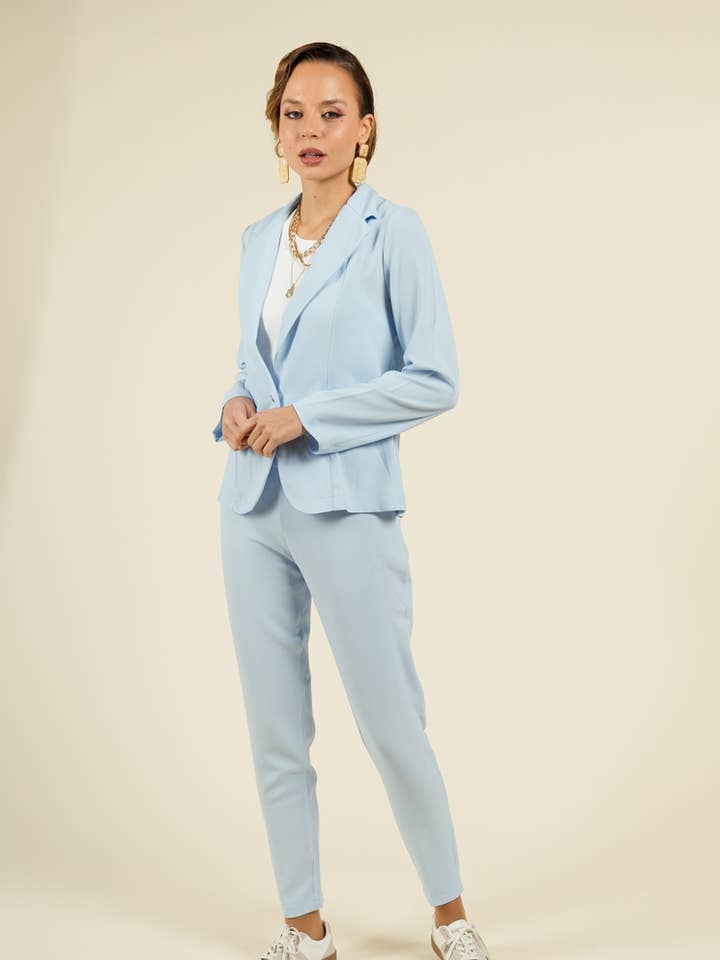 7/8 Pleated Tailored Trousers in Crepe for wholesale by You Udress