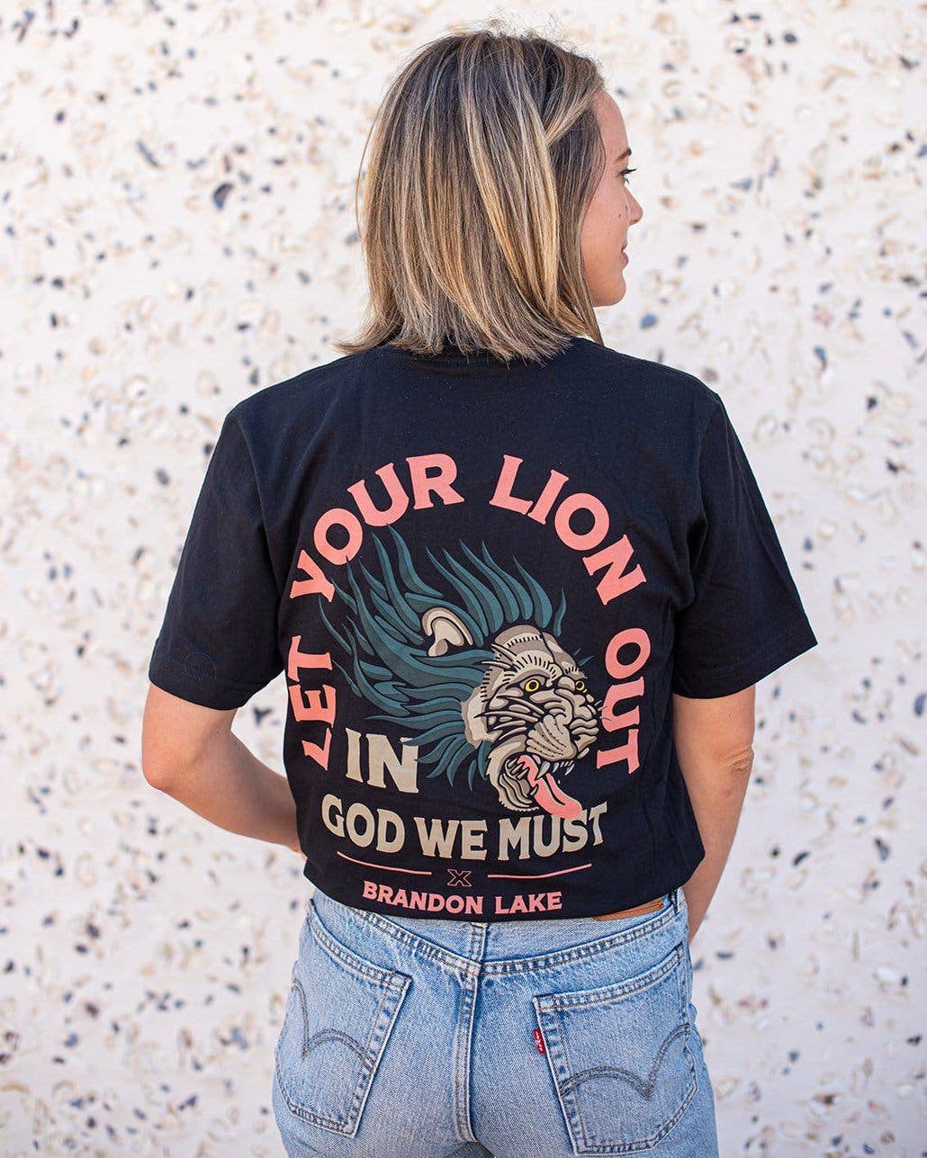 In God We Must - Wholesale Screen Printed T-Shirt - Men's - Brandon Lake "Let Your Lion Out" Tee8