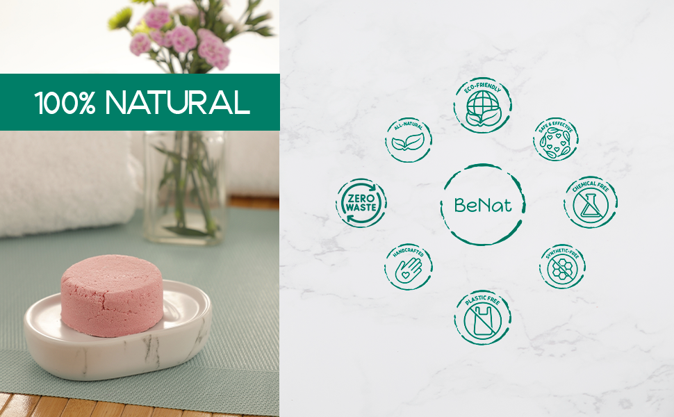 BeNat - Wholesale Shampoo Puck/Solid Shampoo - All-Natural Shampoo Bar. Plastic-Free.5