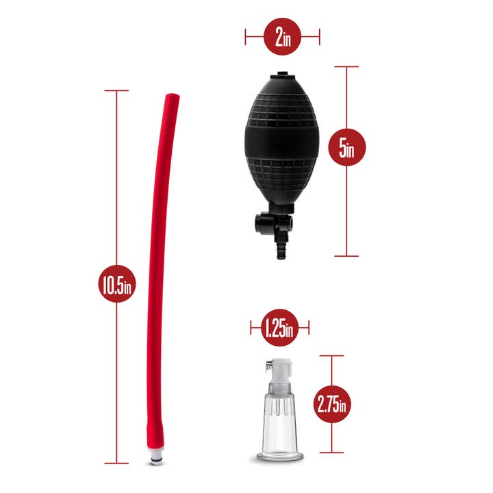 Blush - Wholesale Sex Toy - Temptasia - Beginner's Clitoral Pumping System - Black