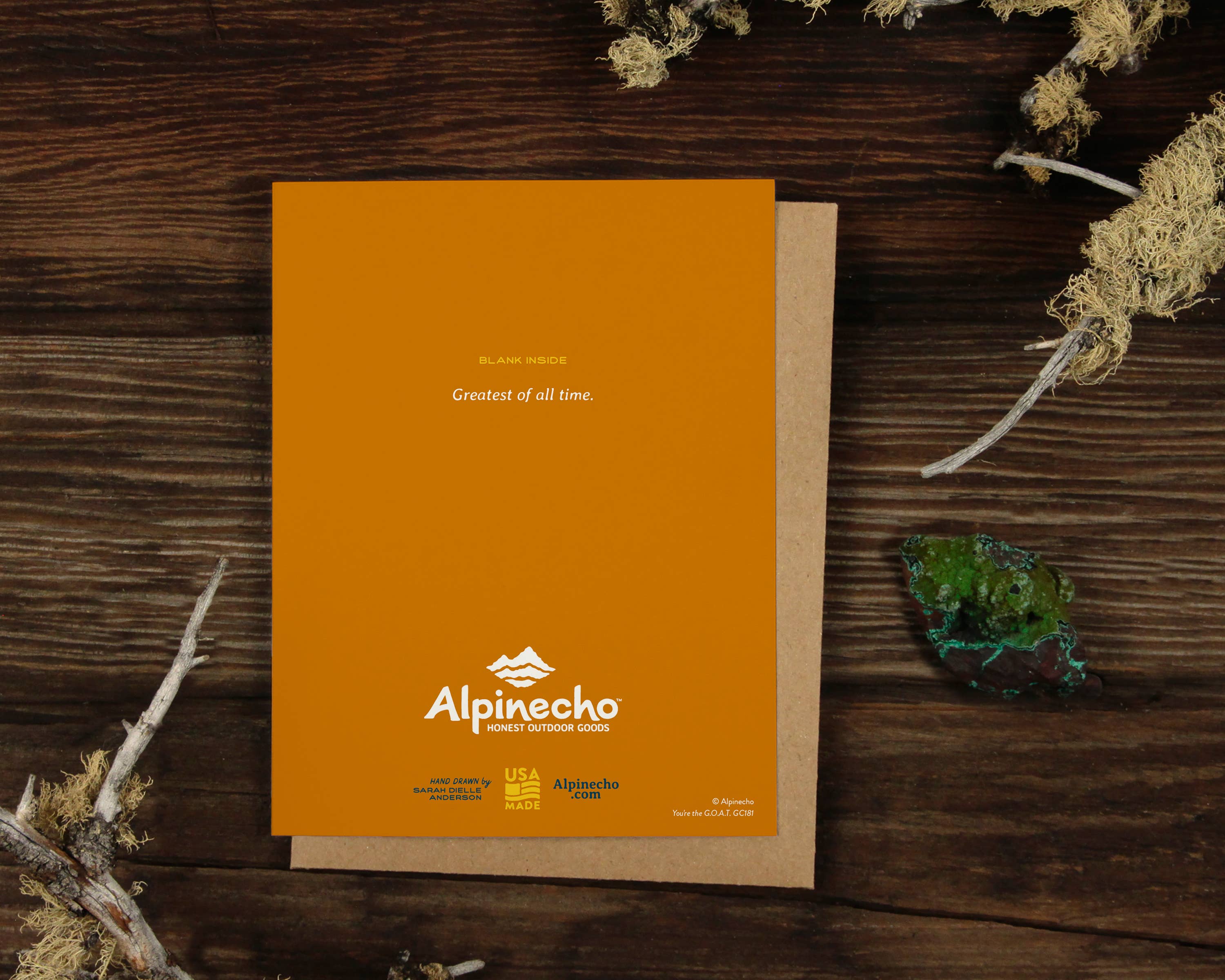 Alpinecho - Vente Carte de vœux classique - Carte de vœux You're the GOAT1