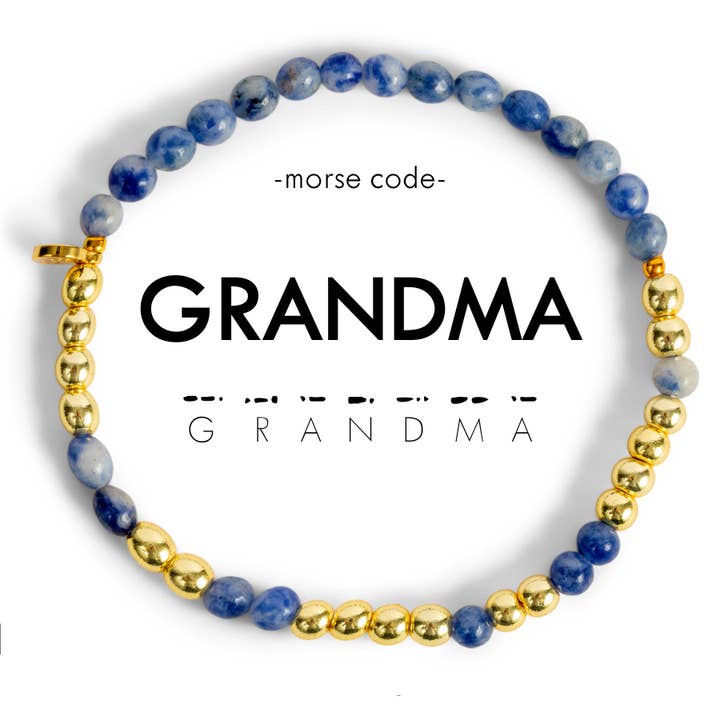 Gold Morse Code Bracelet | GRANDMA for wholesale by ETHICGOODS