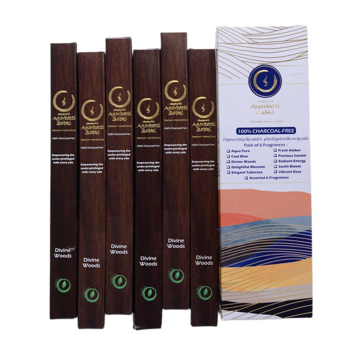 Auxilium Curations, LLC - Wholesale Incense - Divine Woods Element Balancing Incense sticks - 120 sticksÂ