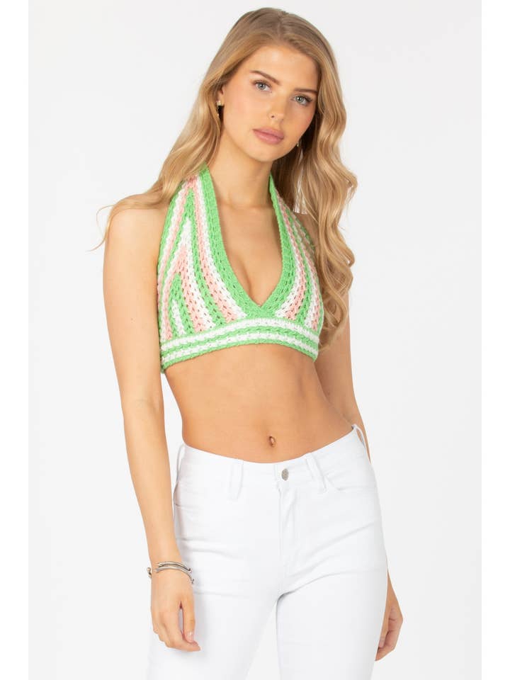 SWEATER HALTER TOP for wholesale by Sans Souci