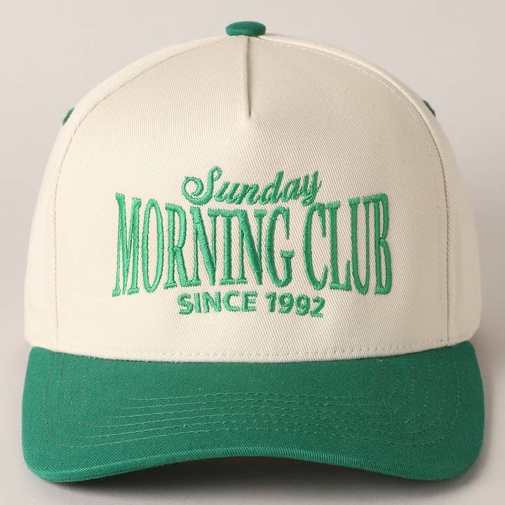 Fashion City - Wholesale Trucker Hat - Unisex - Sunday Morning Club Two-Tone Trucker Hat