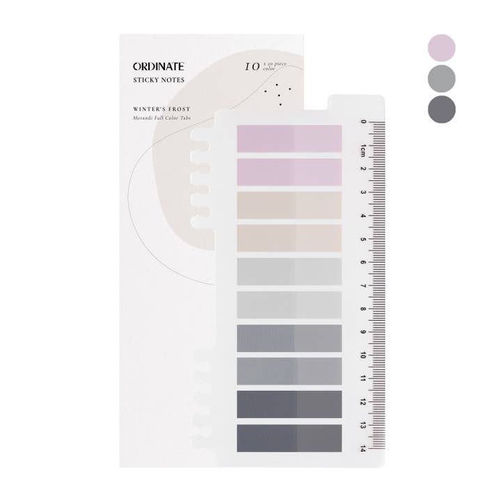 ordinate - Wholesale Sticky Notes - Winter's Frost Pastel Sticky Notes Sticky Notes