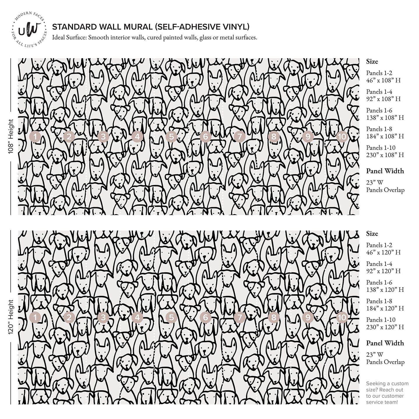 Urbanwalls - Wholesale Wallpaper - Puppy Mural0