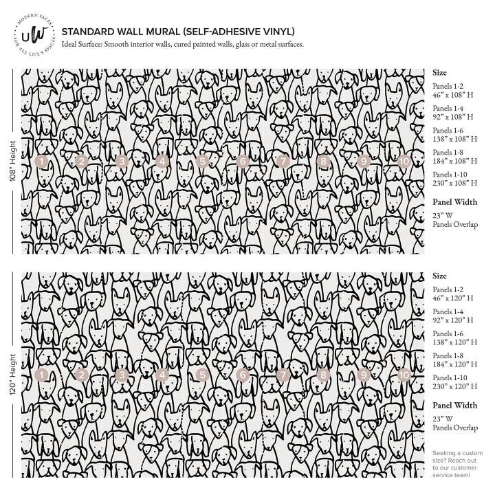 Urbanwalls - Wholesale Wallpaper - Puppy Mural