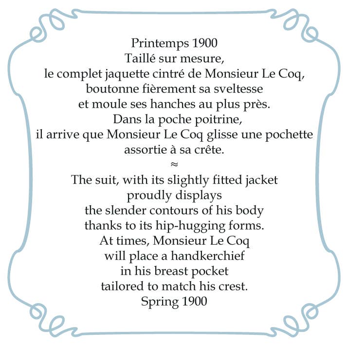 Lets Match and Co - Wholesale Matches - 38 MC. Au Bon Chic Parisien 1900 Monsieur Le Coq 3