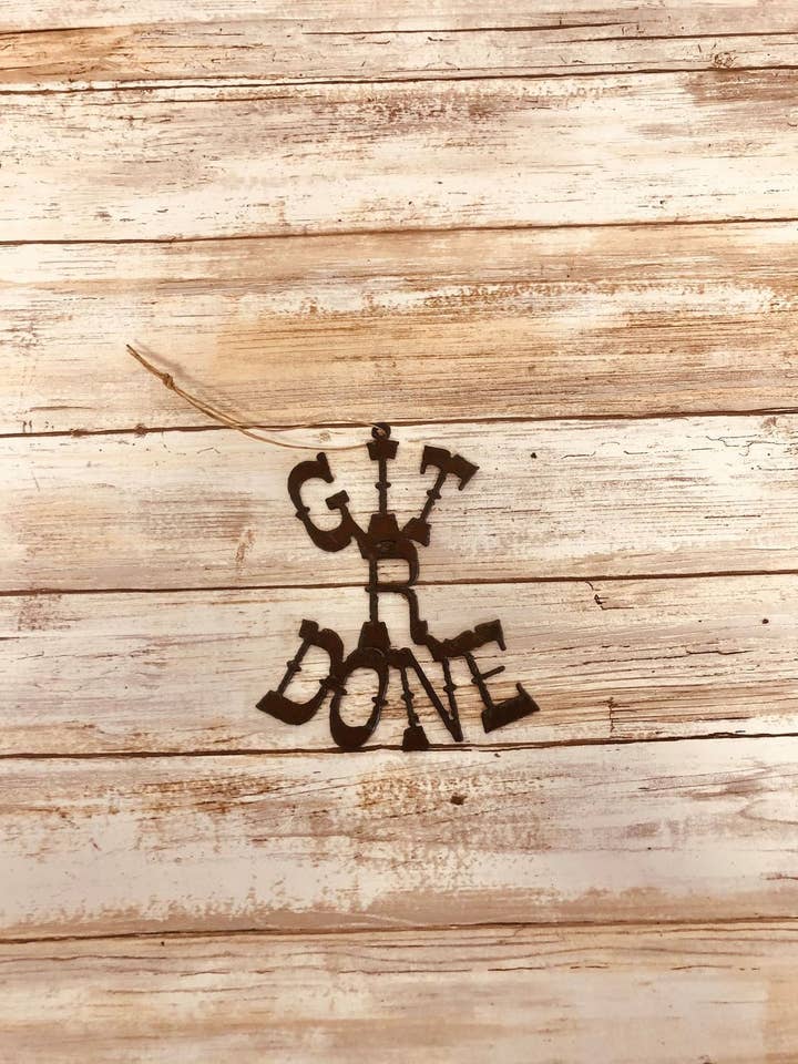 Git R Done Ornament for wholesale by Universal Ironworks USA