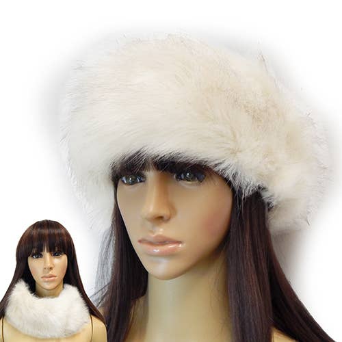 Diacly - Wholesale Fashion Headband - Women's - Long Fur Neck Warmer Infinity Scarf Stretchable Headband3
