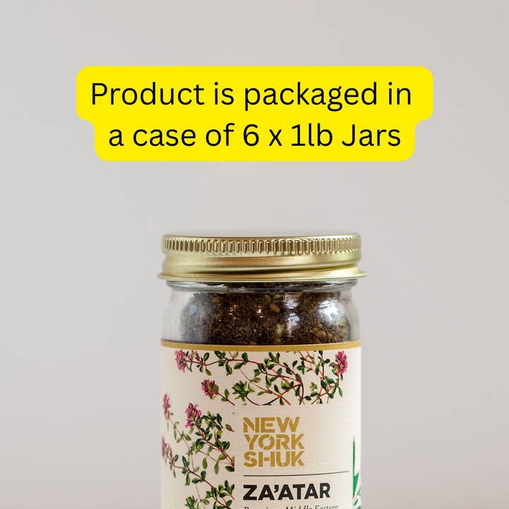 New York Shuk - Wholesale Dried Spice Mix - Za'atar Spice  1lb (case of 6) 0