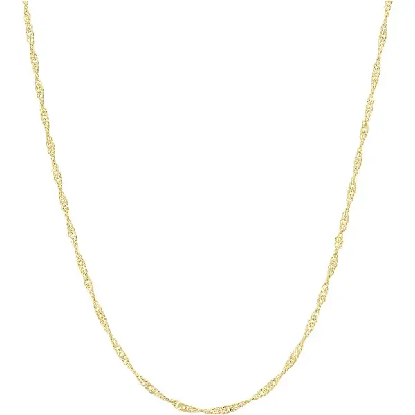 Amanda Rose Jewelry - Vente Collier maille et chaîne - Collier à chaîne torsadée rempli d'or0