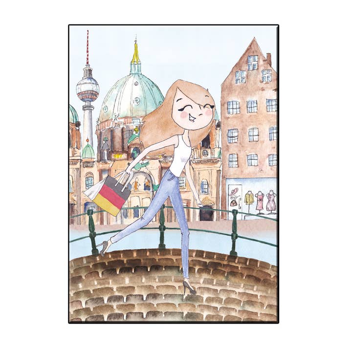 JOYIN – Engroshandel Hverdagshilsen kort – A6 Joy i Berlin City Card