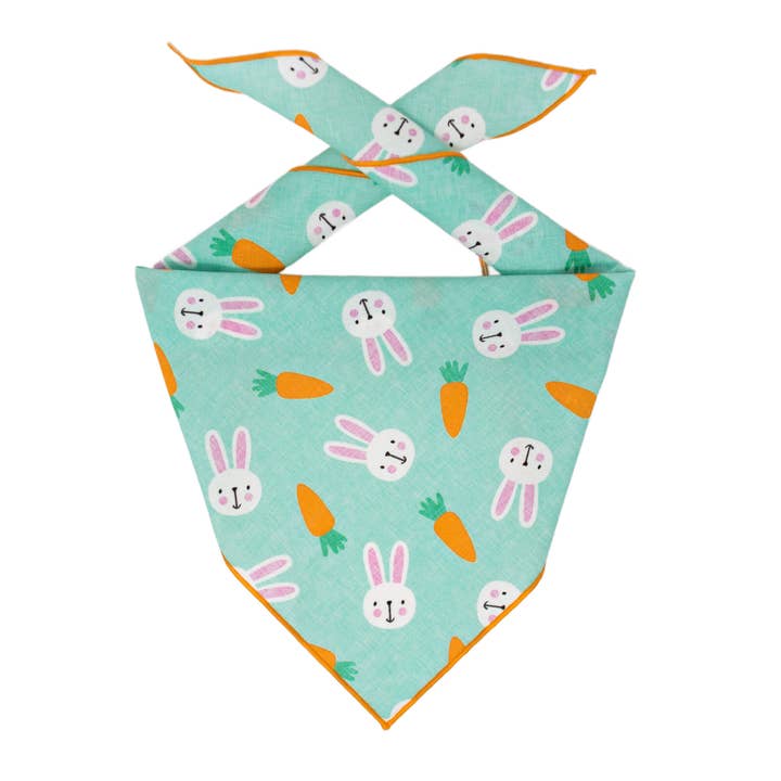 Easter Dog Bandana, Bunny, Carrot for wholesale by Paisley Paw Designs
