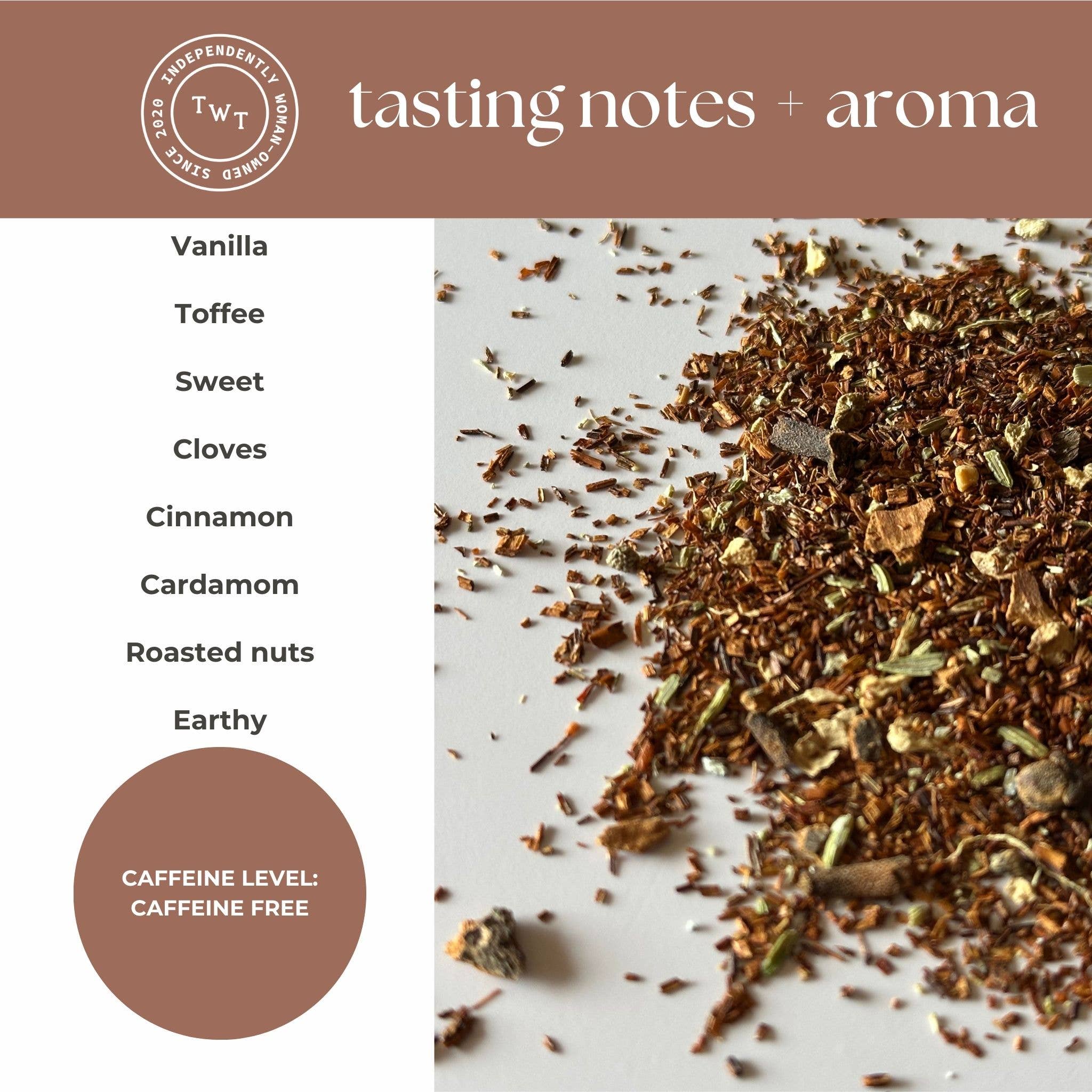 Tea with Tae - Wholesale Tea Bags - Rooibos Chai Herbal Decaf Mini Tube Gift (5 tea bags)5