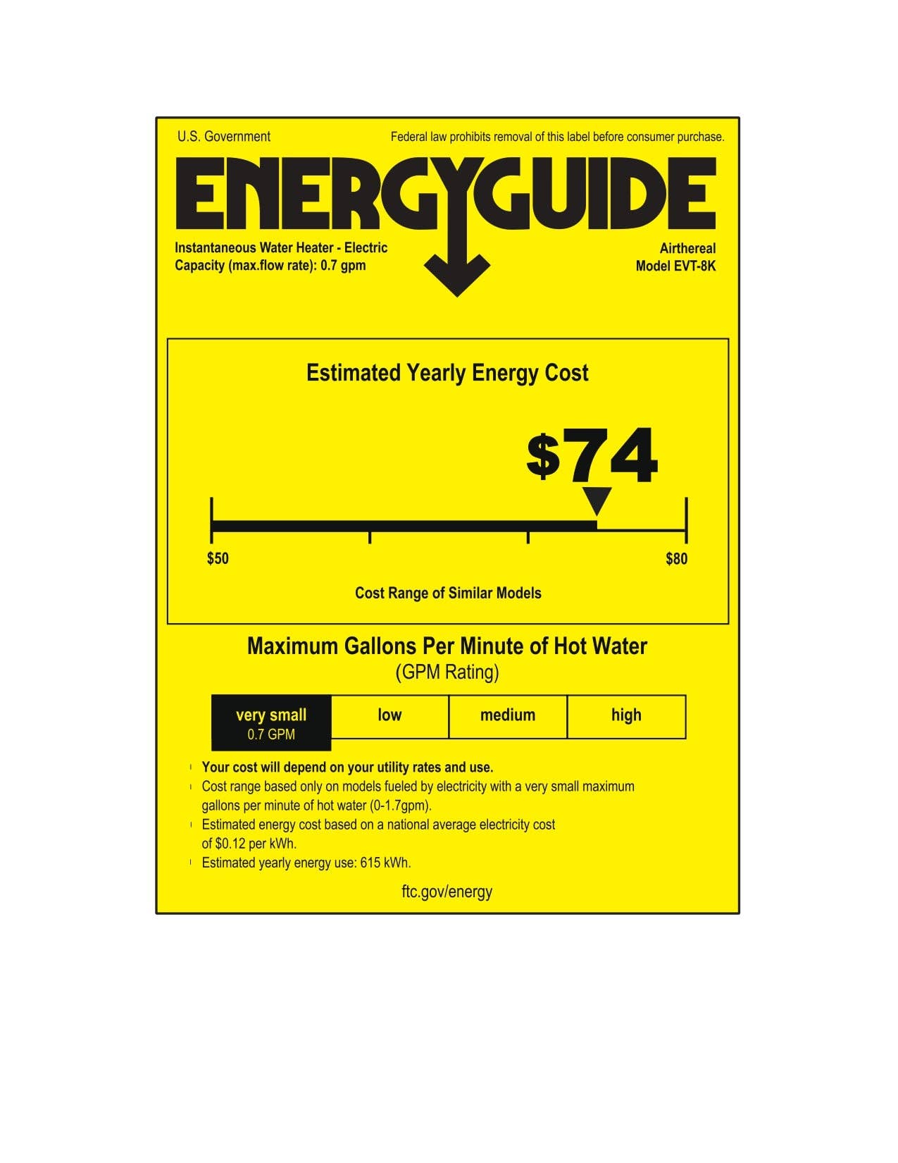 Airthereal - Vendita all'ingrosso Elettrodomestici da cucina - Scaldabagno Elettrico Senza Serbatoio12
