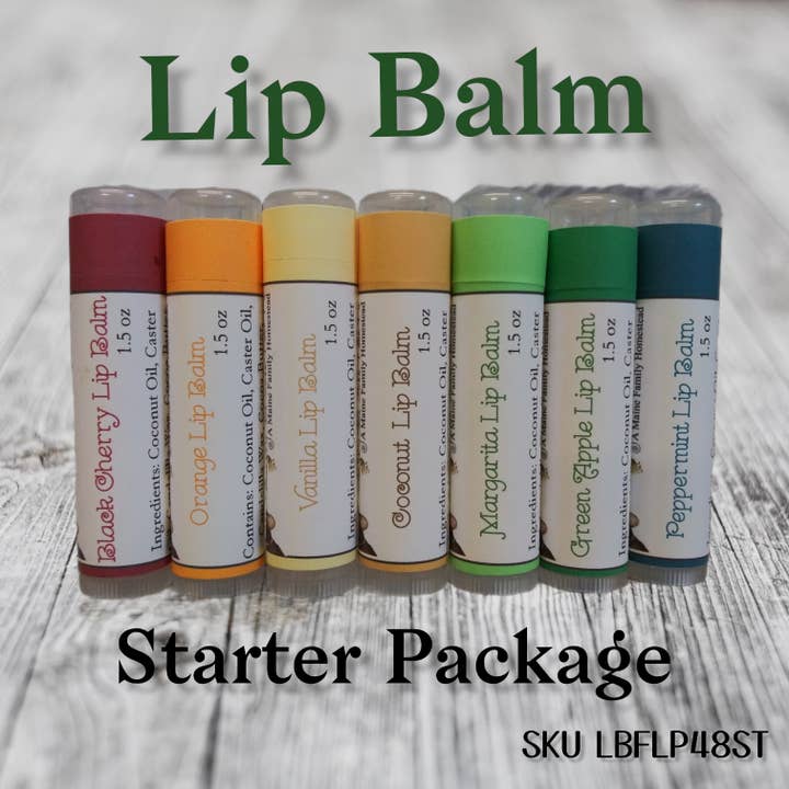 Vegan Lip Balms - Starter Kit for wholesale by Lally Broch Farm