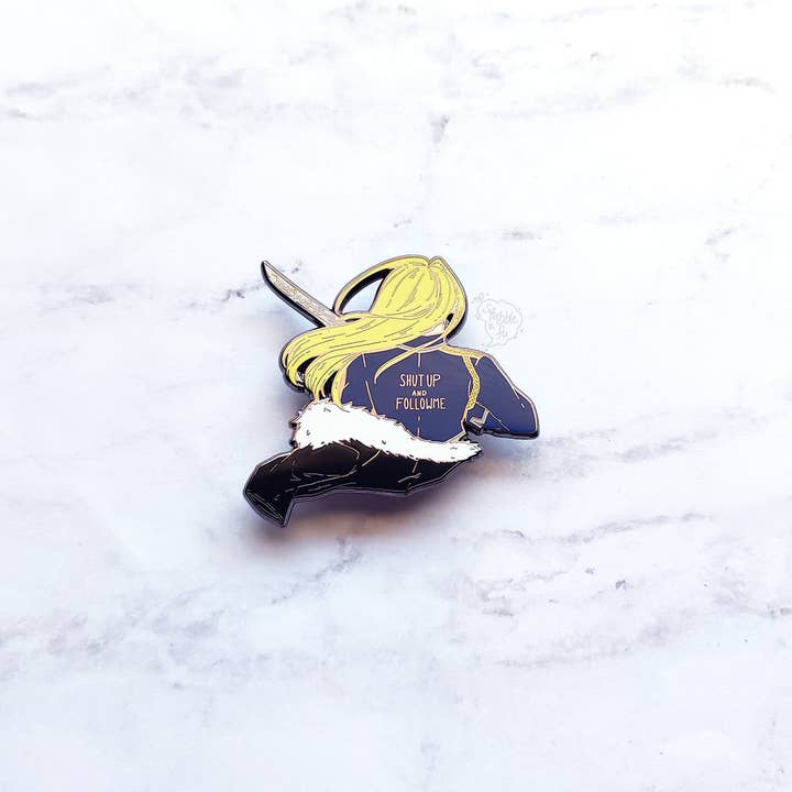 squibblefu - Wholesale Lapel Pin/Button - Olivier | FMA Back Quotes | Hard Enamel Pin1