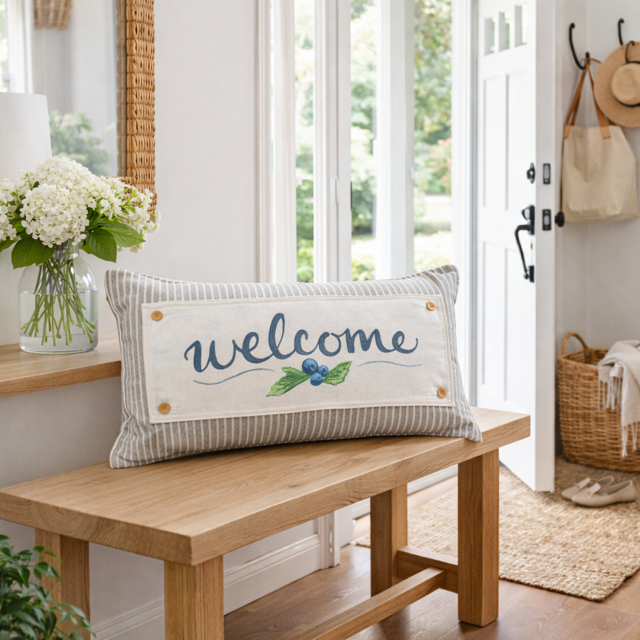 PillowPanels - Wholesale Throw/Decorative Pillow - CHARCOAL/CREAM STRIPES:  PILLOW ONLY (with insert) 36