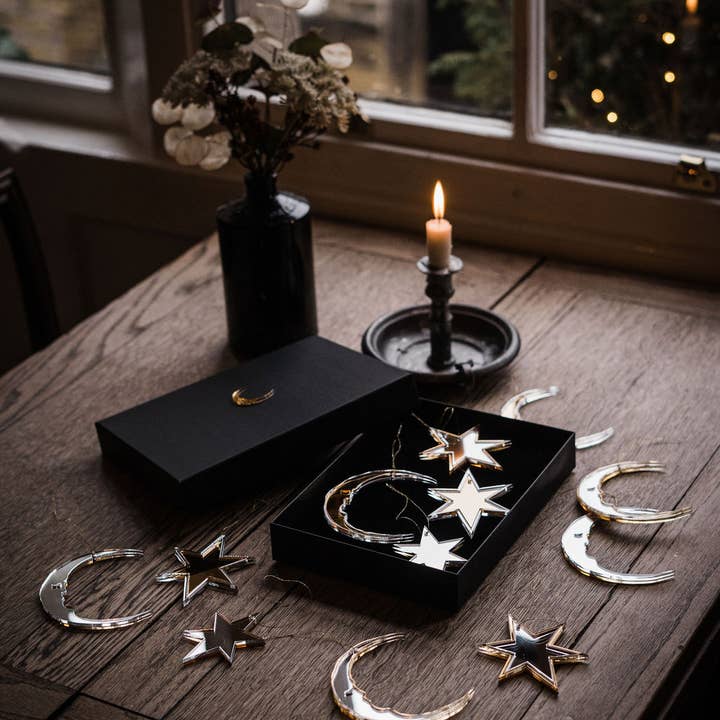 Suzanne Oddy Design Limited – wholesale Ornament set – Celestial Christmas Ornament Set1