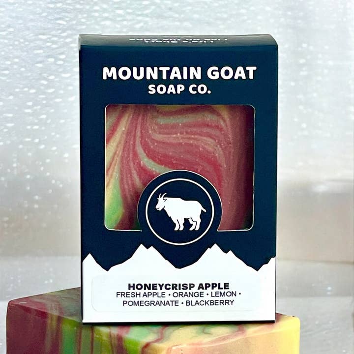 Honeycrisp Apple (Apple, Citrus & Pomegranate) for wholesale by Mountain Goat Soap Company