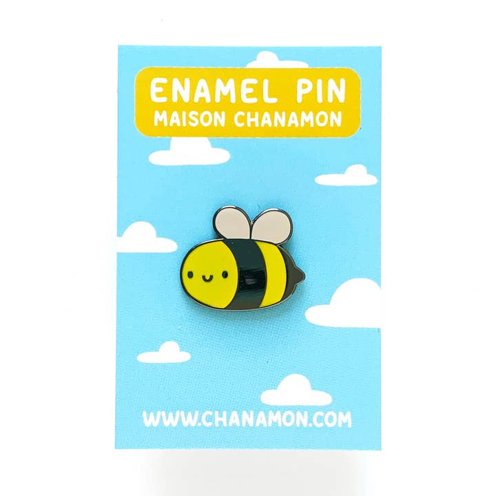 Bee Enamel Pin for wholesale by Maison Chanamon