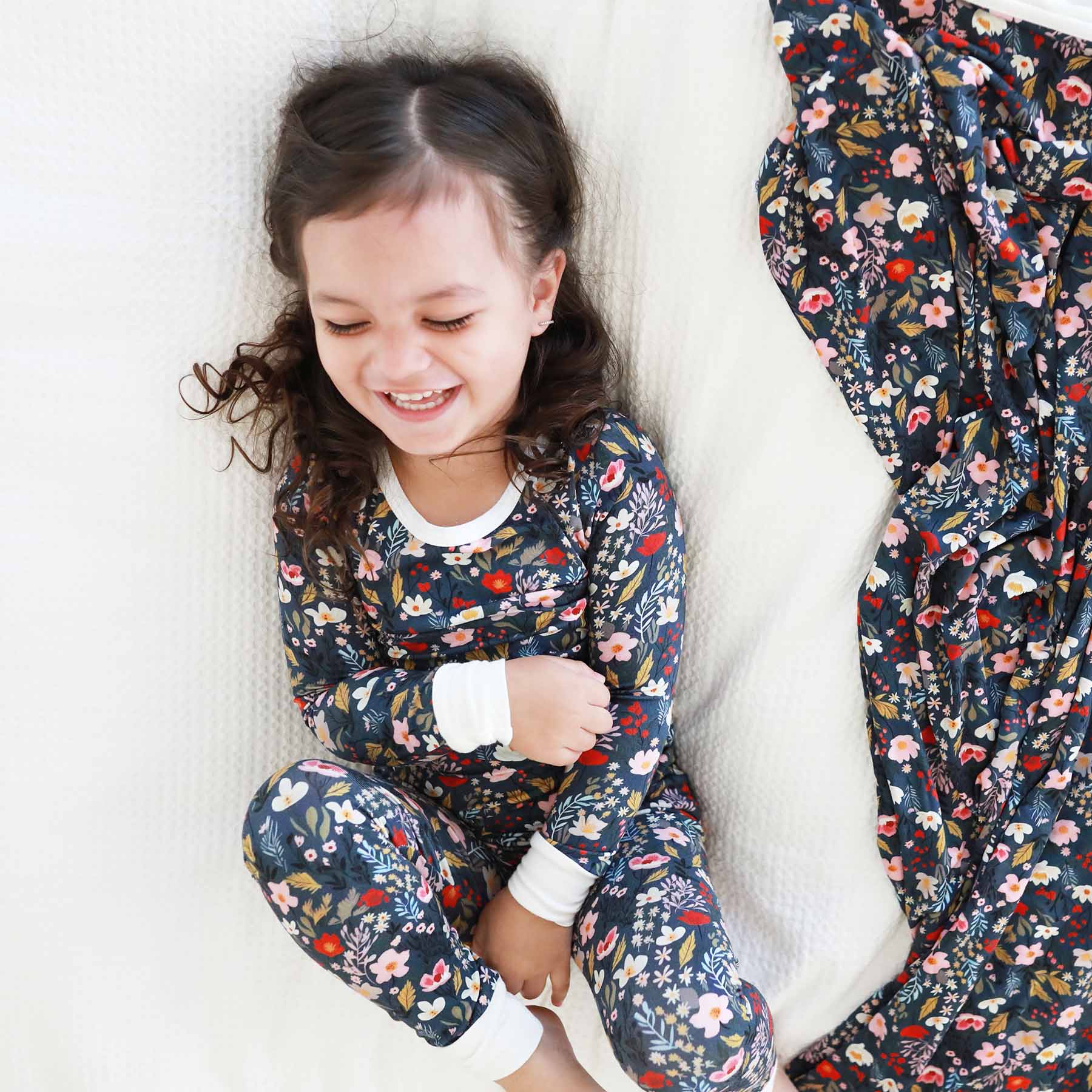 Caden Lane - Wholesale Sleepwear Set - Kids - Midnight Meadow Two Piece Pajama Set8